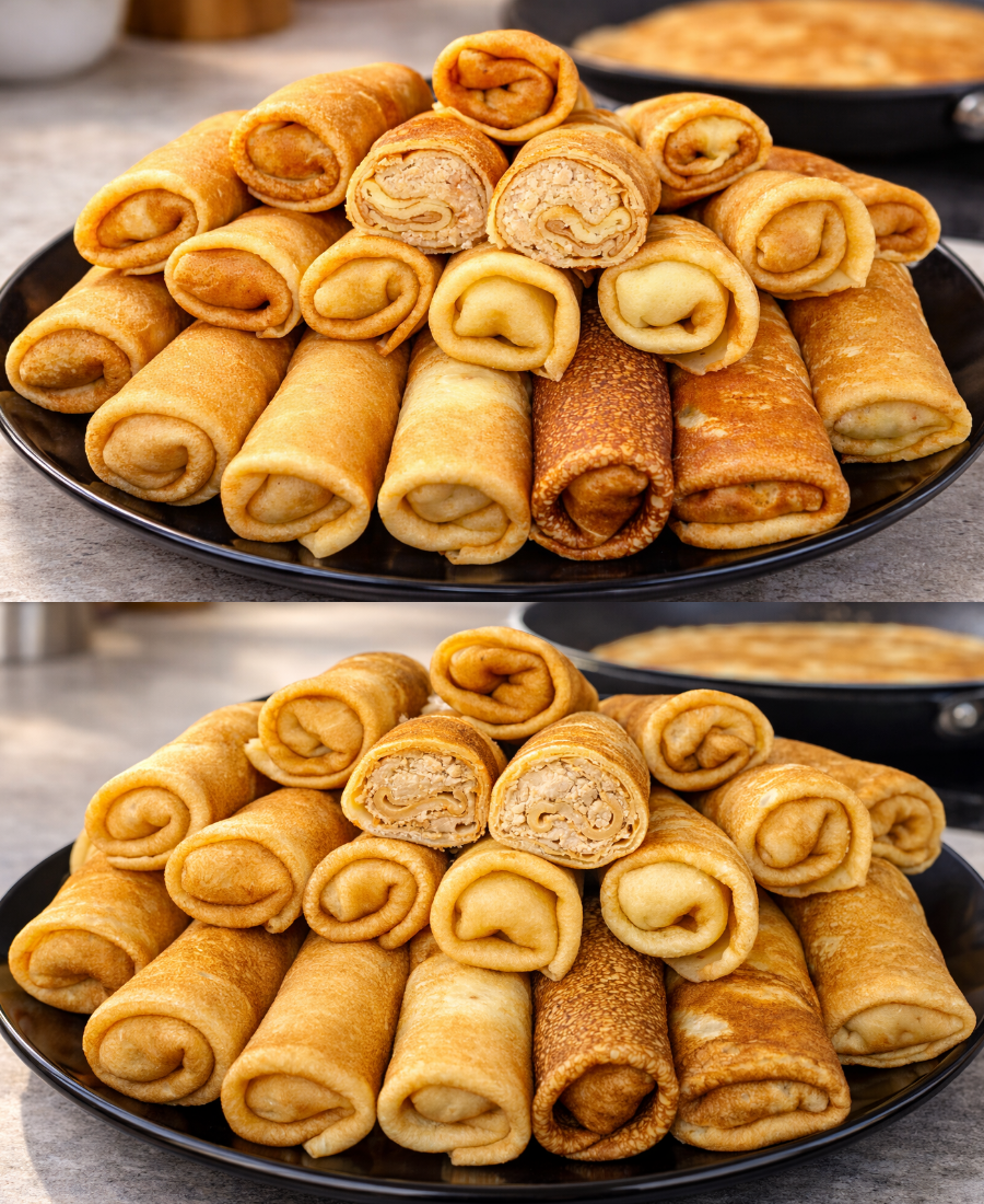 Показую, як я готую ситні і смачні млинці з м’ясом “Бендерики”: простий рецепт фаршированих млинців