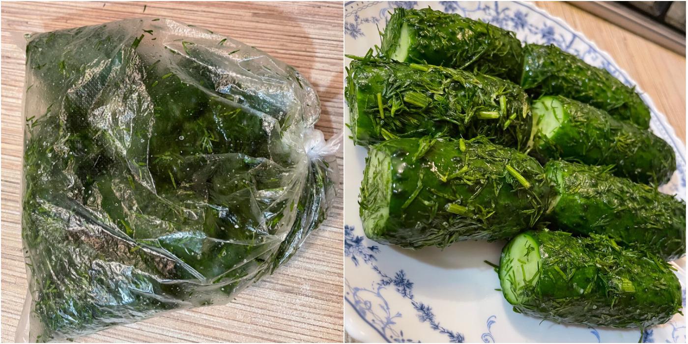 Малосольні огірки в пакеті – всього кілька годин і можна їсти чудову закуску