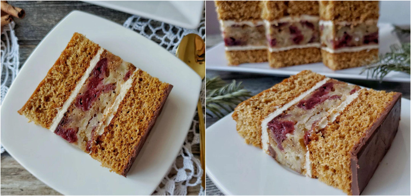 Медовий пляцок з яблучно-вишневою начинкою: така випічка ідеально підійде до вашого Різдвяноно столу