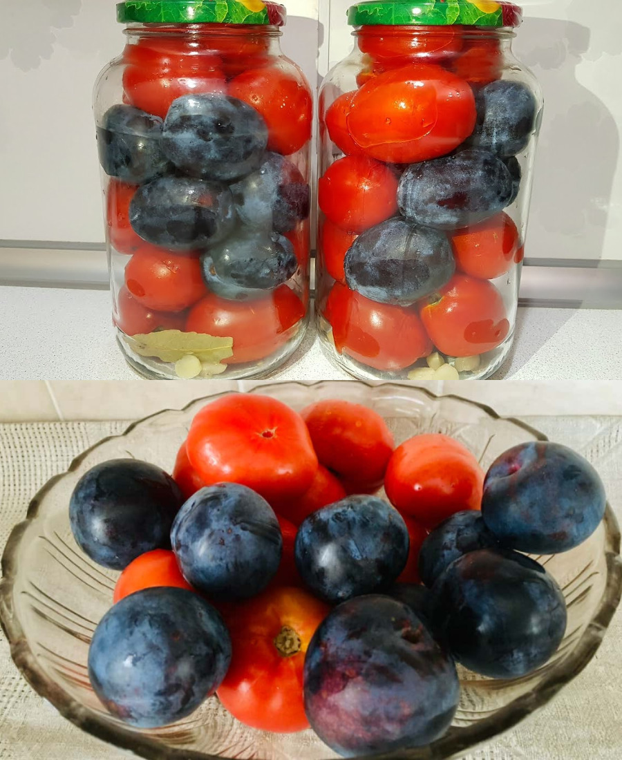 Помідори на зиму зі сливами без спецій: смачний і простий рецепт, яким я користуюсь вже кілька років підряд