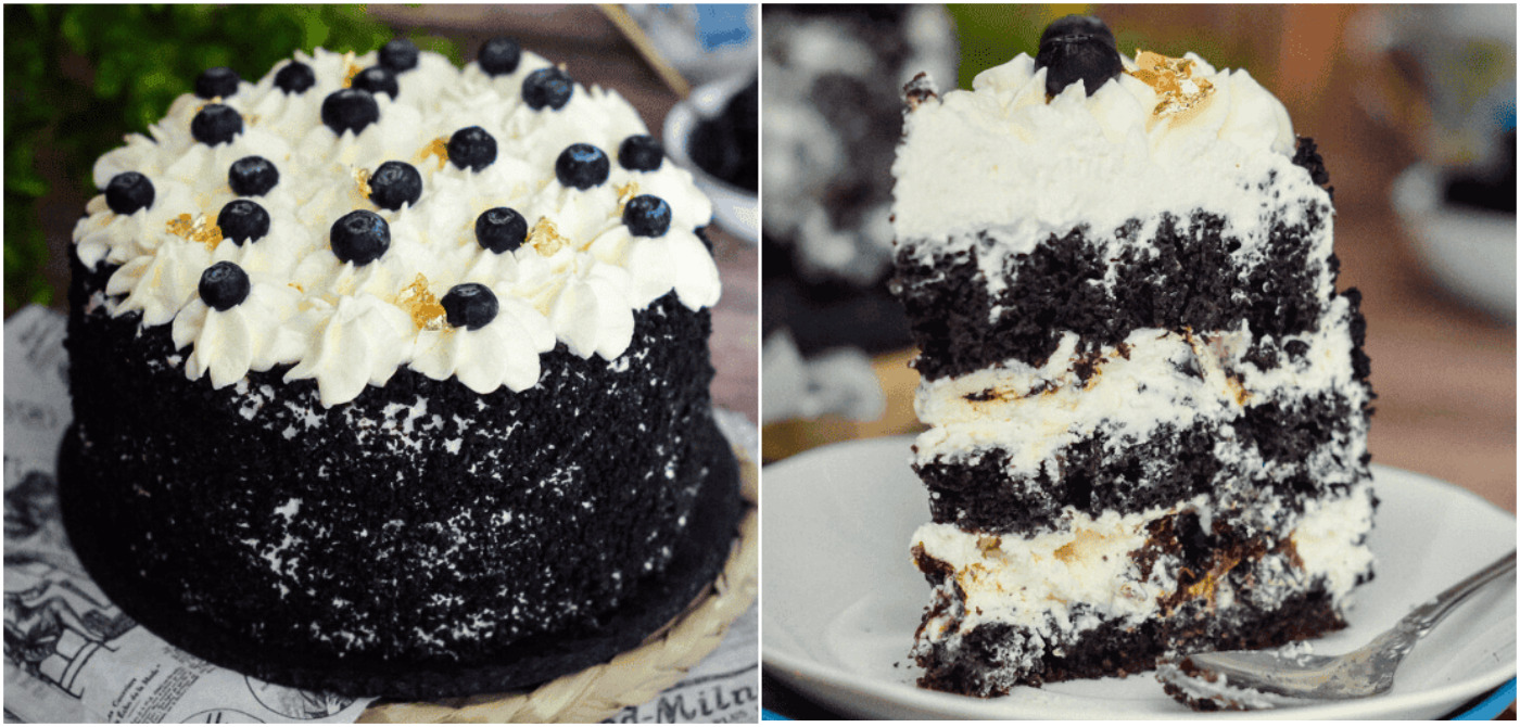 Торт Чорний оксамит з чорносливом: дуже простий і швидкий рецепт смачного бісквітного торта