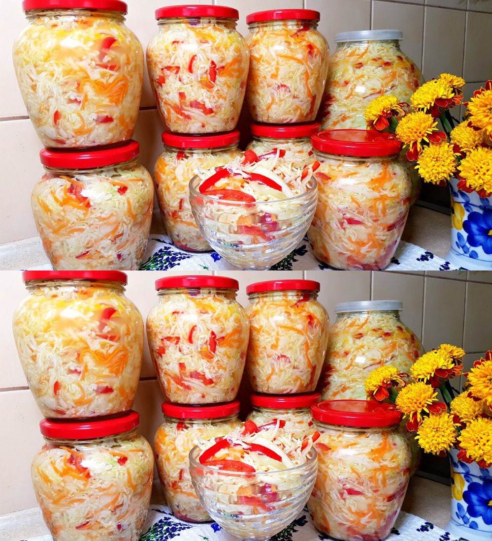 Тепер я точно знаю куди “прилаштувати” свій урожай ранньої капусти! Саме з нею цей салат смакує найбільше! Готую білоцерківський салат на зиму!