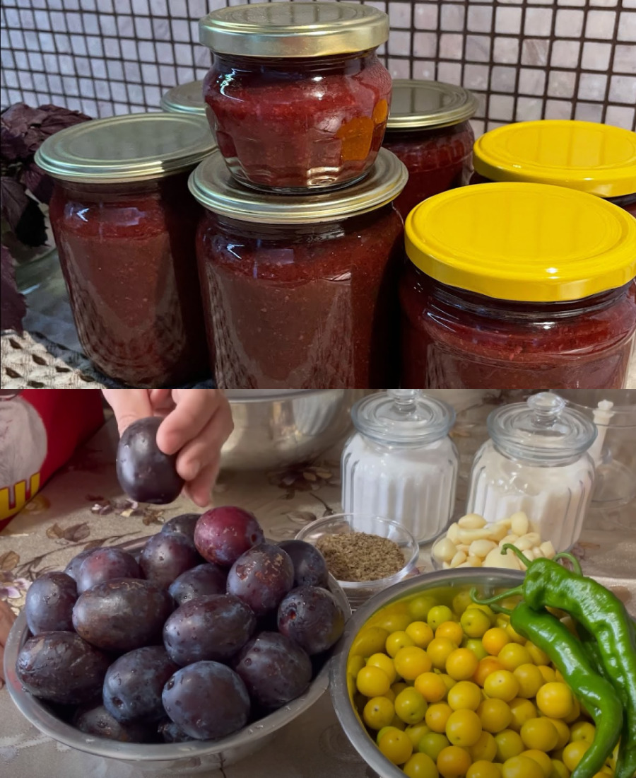 Це найсмачніший соус до шашлика! Грузинський соус «Ткемалі» зі сливи на зиму!