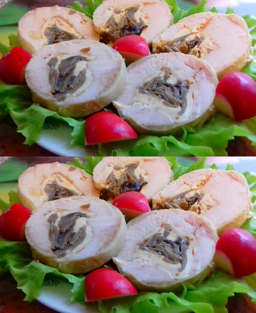 Рулет із курячої грудки. Ділюсь рецептом простенької і не затратної домашньої закуски “на швидку руку”