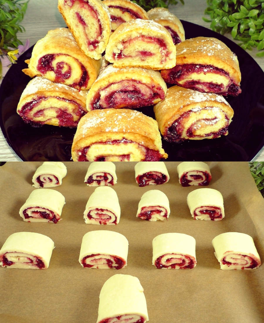 Коли в холодильнику пусто печу це печиво! Простий і бюджетний рецепт сирної випічки з ягідною начинкою!