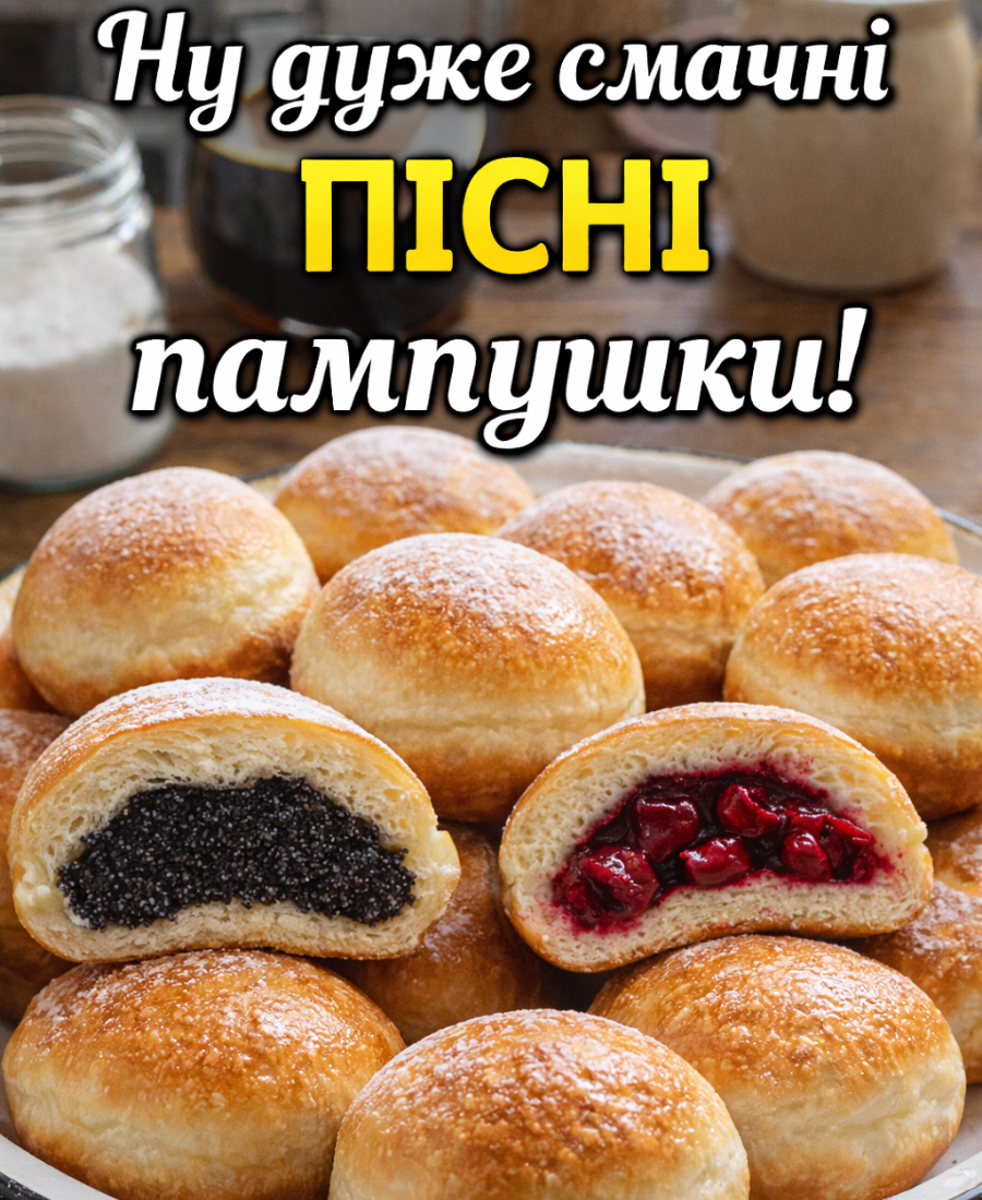 Ну дуже смачні пісні пампушки! Обов’язково приготуйте, вони без опари! М’якенькі навіть на третій день, якщо залишаться!