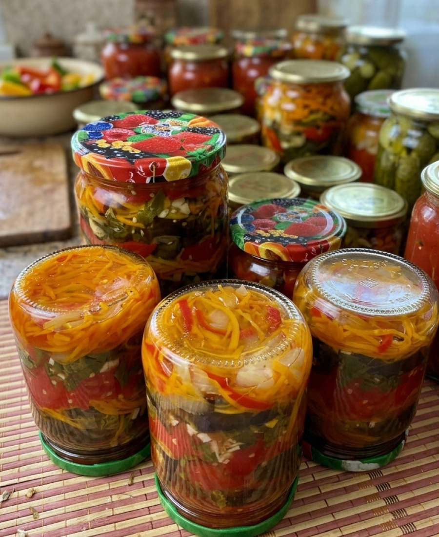 Дуже смачні баклажани з овочами на зиму: зробіть таку закуску хоч раз і ви вже не відмовитеся від неї ніколи