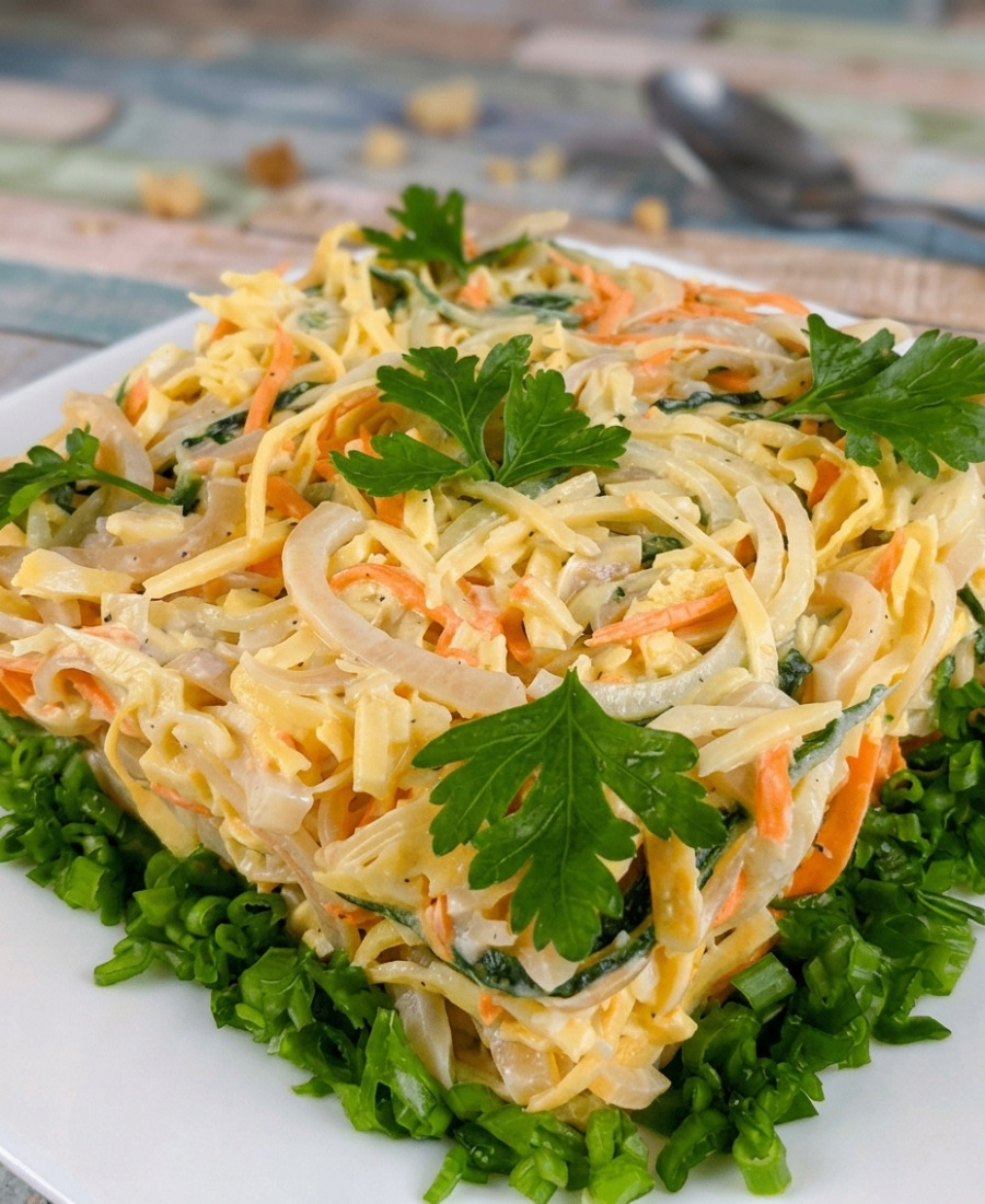 Геніальний салат на будь-який стіл: дуже смачно виходить, тут один інгредієнт вирішив все