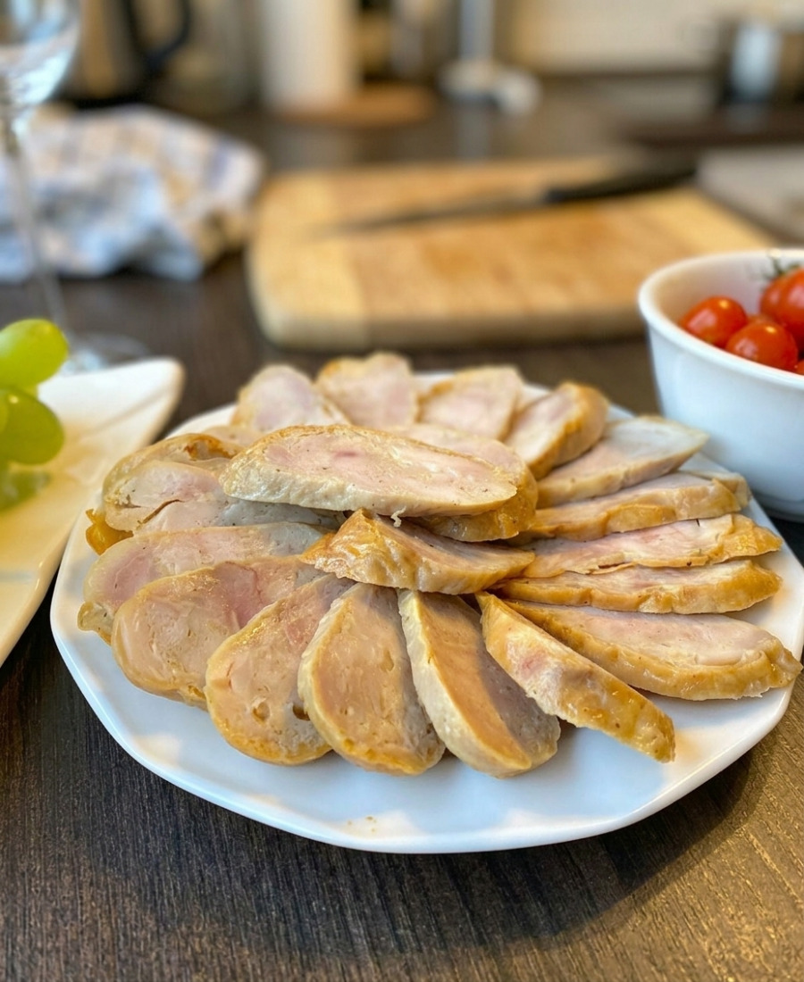 Рублена домашня ковбаса з курячого м’яса з часником: дуже смачно, натурально і просто в приготуванні – саме те, що треба