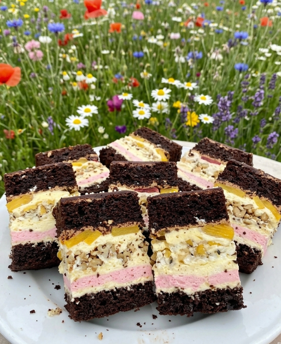 Шоколадний пляцок з безе, заварним кремом і мармеладками – чудовий рецепт від української господині